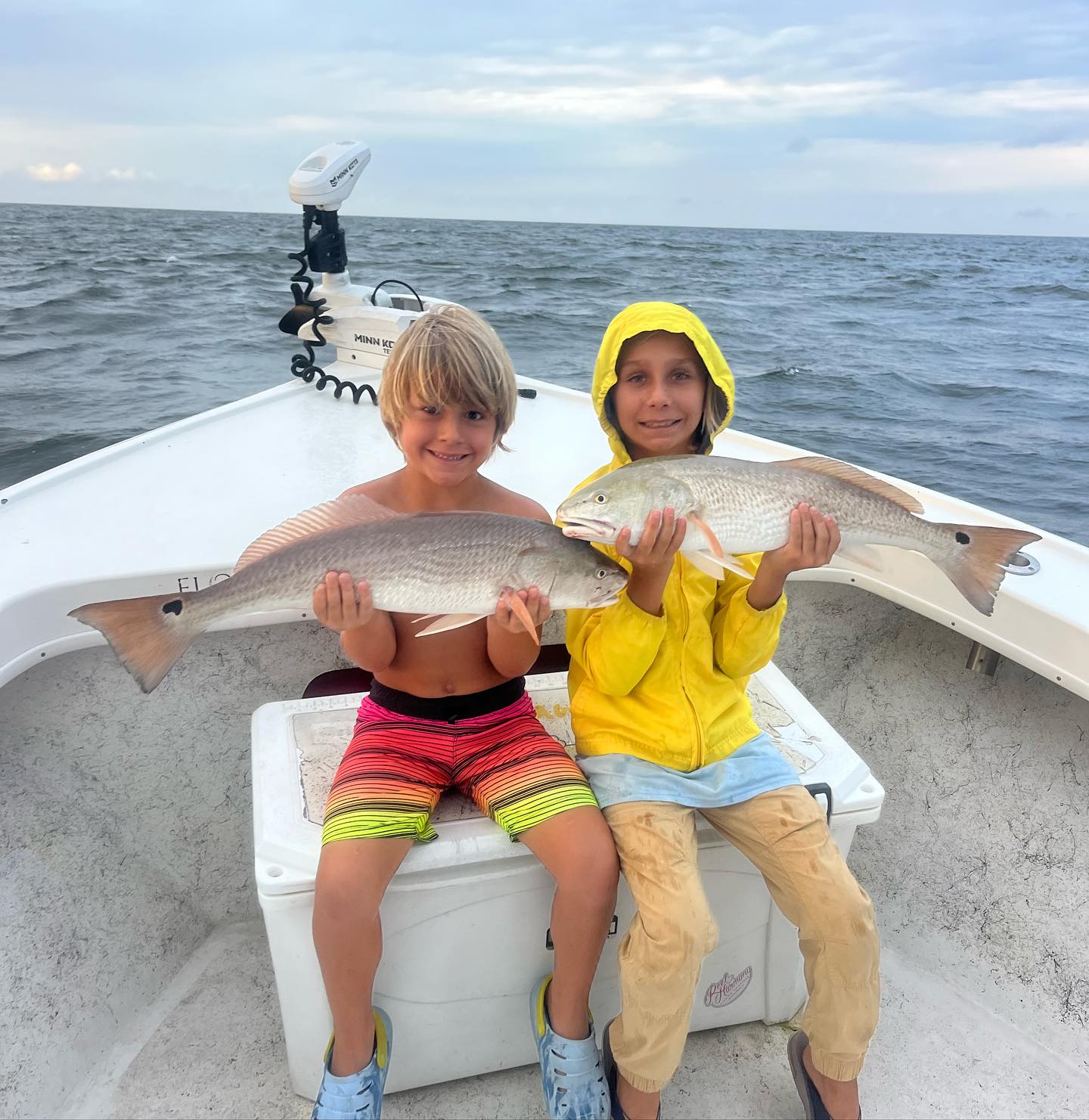 Boys with redfish