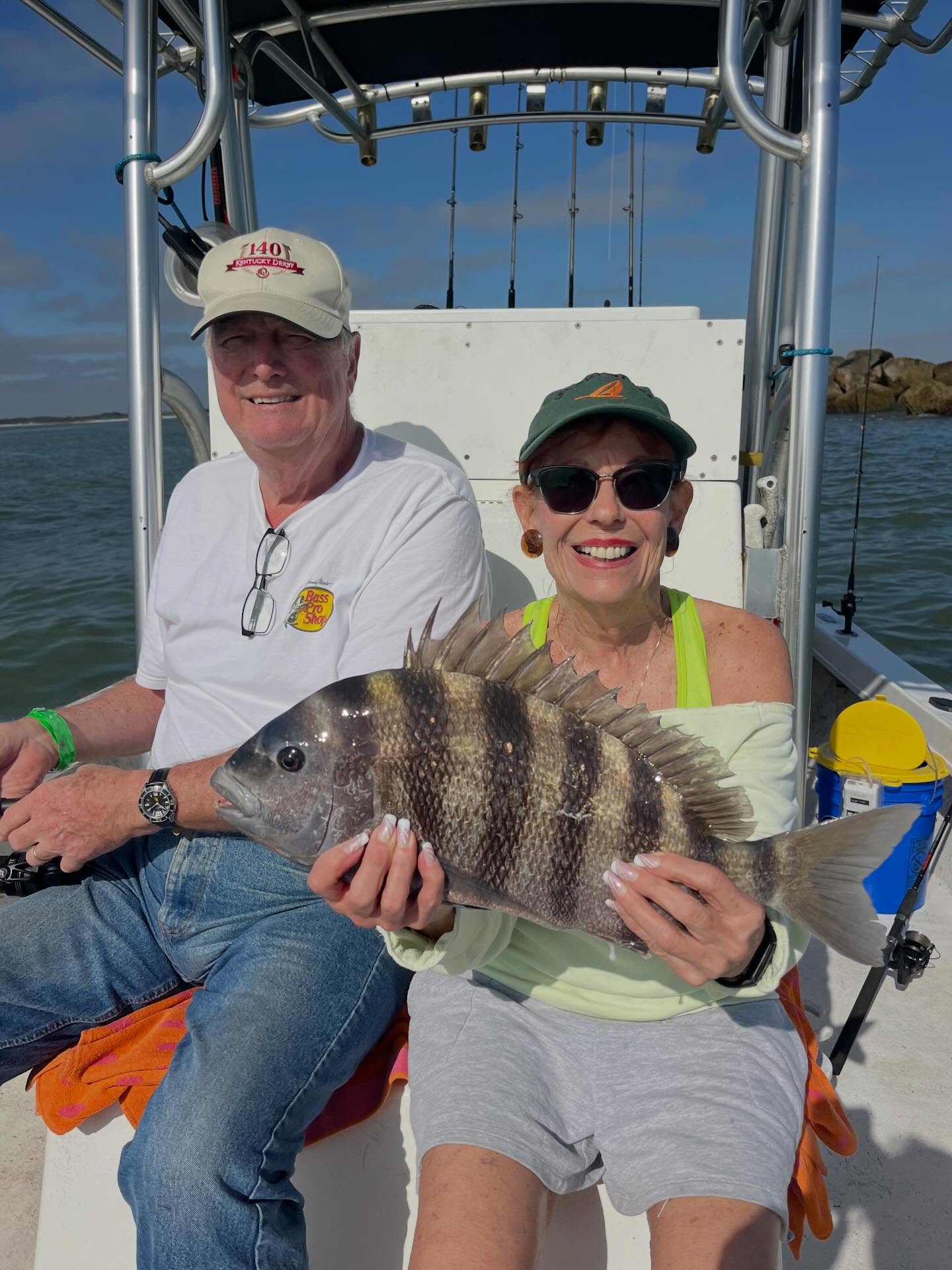 Couple with sheepshead